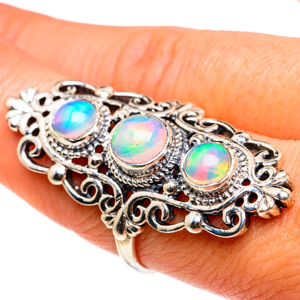 Ethiopian Opal Rings handcrafted by Ana Silver Co - RING83230