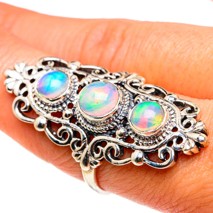 Ethiopian Opal Rings handcrafted by Ana Silver Co - RING83230