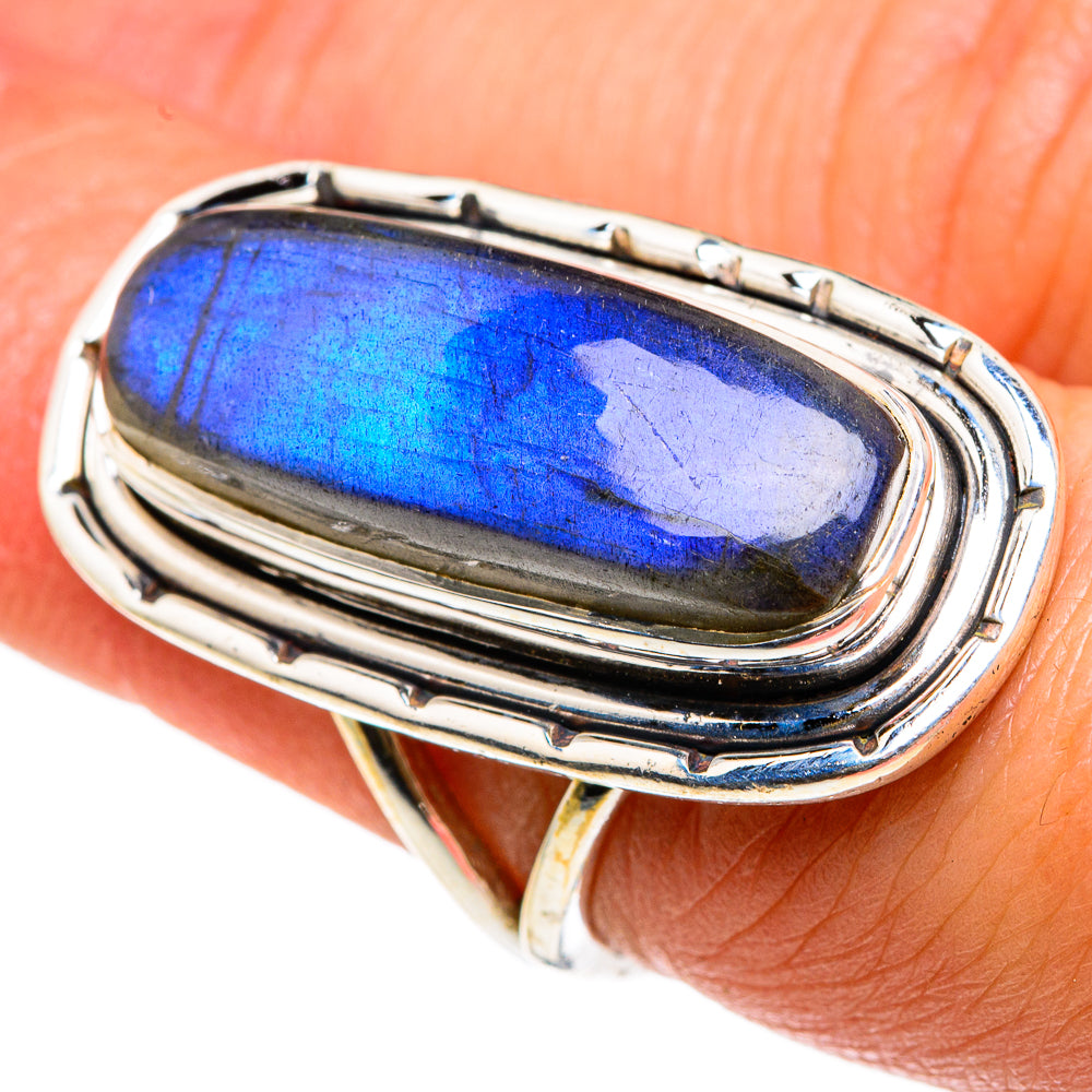 Labradorite Rings handcrafted by Ana Silver Co - RING83241
