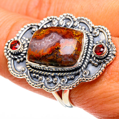 Moroccan Agate Rings handcrafted by Ana Silver Co - RING83247