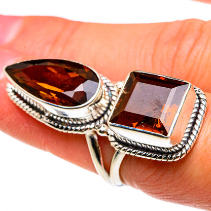 Mandarin Citrine Rings handcrafted by Ana Silver Co - RING83249