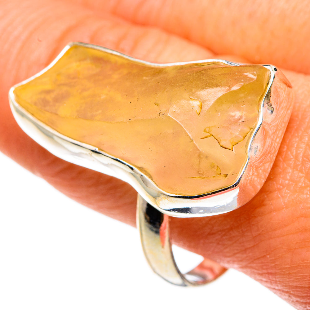 Libyan Glass Rings handcrafted by Ana Silver Co - RING83251
