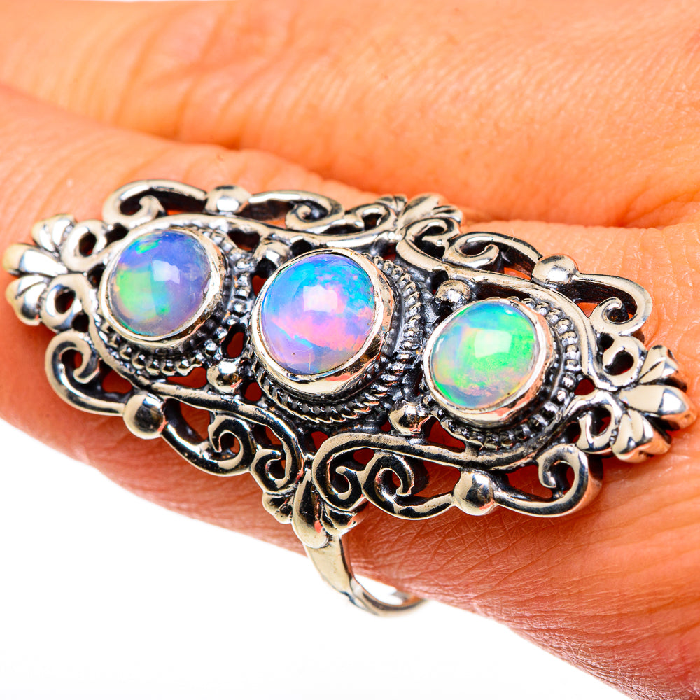 Ethiopian Opal Rings handcrafted by Ana Silver Co - RING83259