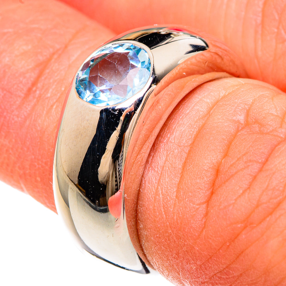 Blue Topaz Rings handcrafted by Ana Silver Co - RING83267