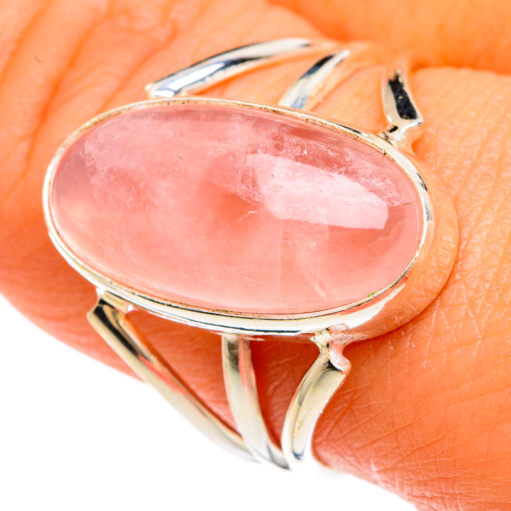 Rose Quartz Rings handcrafted by Ana Silver Co - RING83281