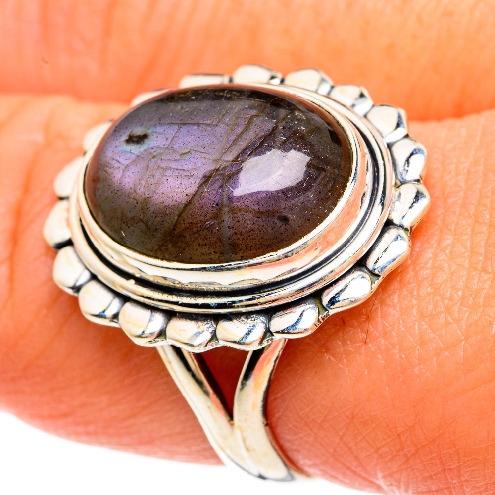 Labradorite Rings handcrafted by Ana Silver Co - RING83284
