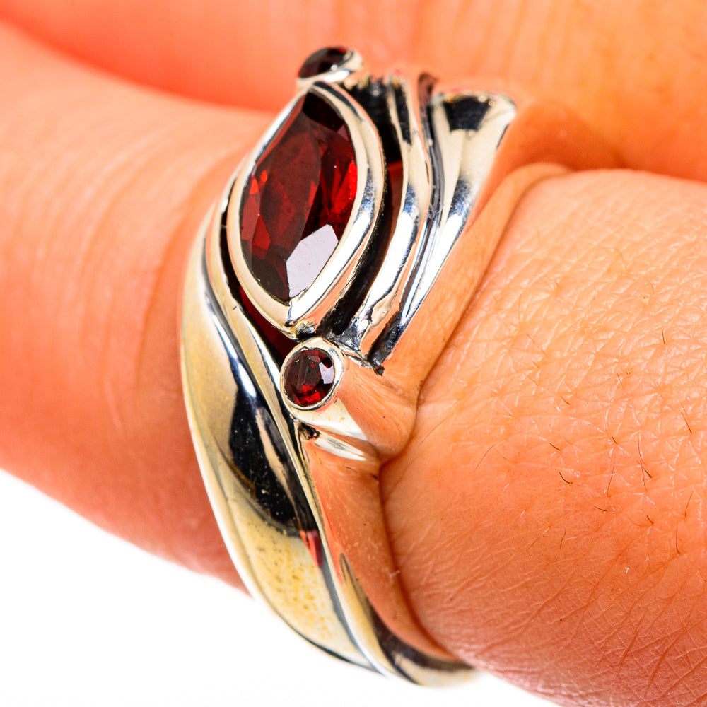Garnet Rings handcrafted by Ana Silver Co - RING83286