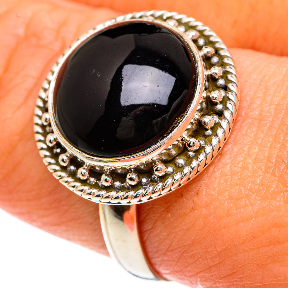 Black Onyx Rings handcrafted by Ana Silver Co - RING83288