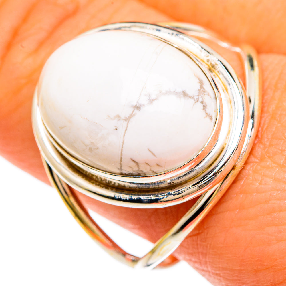 Howlite Rings handcrafted by Ana Silver Co - RING83290
