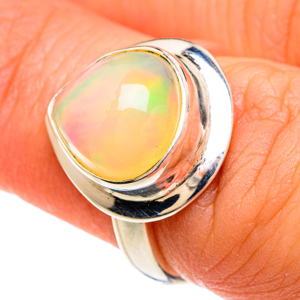 Ethiopian Opal Rings handcrafted by Ana Silver Co - RING83295