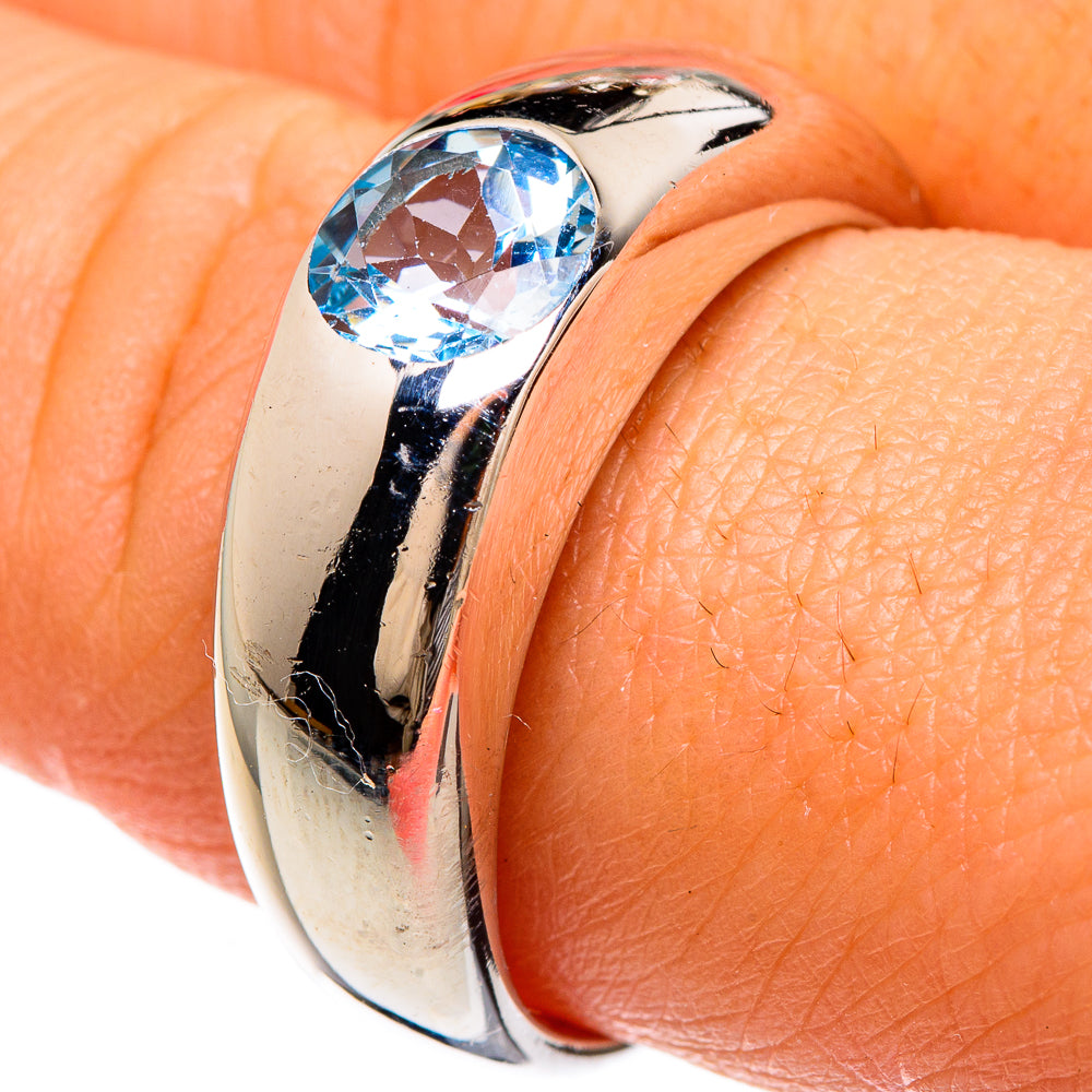 Blue Topaz Rings handcrafted by Ana Silver Co - RING83298
