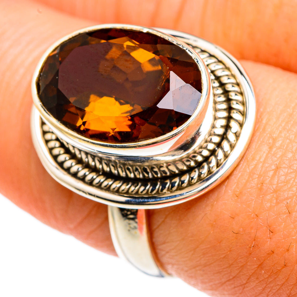 Mandarin Citrine Rings handcrafted by Ana Silver Co - RING83308
