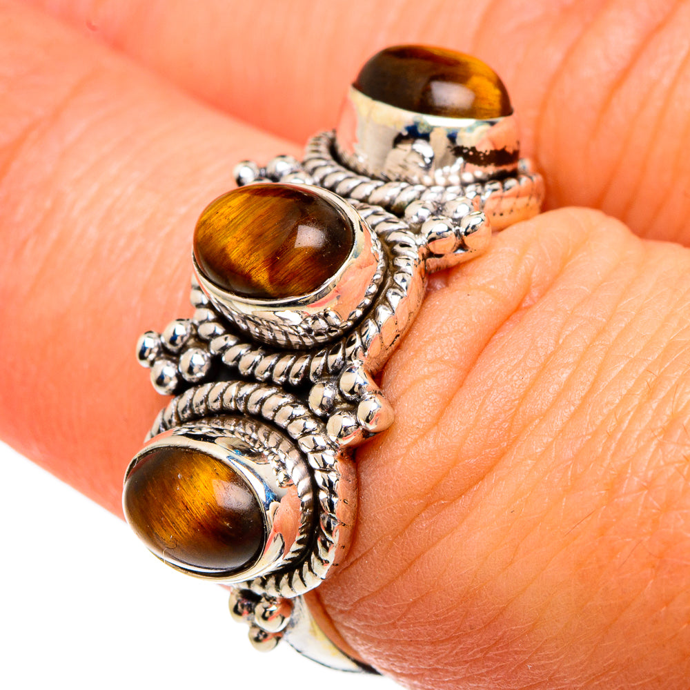 Tiger Eye Rings handcrafted by Ana Silver Co - RING83309