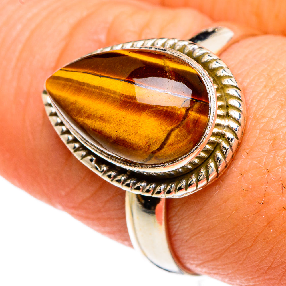Tiger Eye Rings handcrafted by Ana Silver Co - RING83310