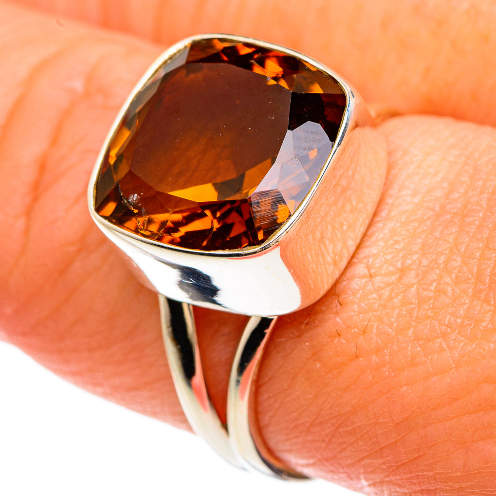Mandarin Citrine Rings handcrafted by Ana Silver Co - RING83312