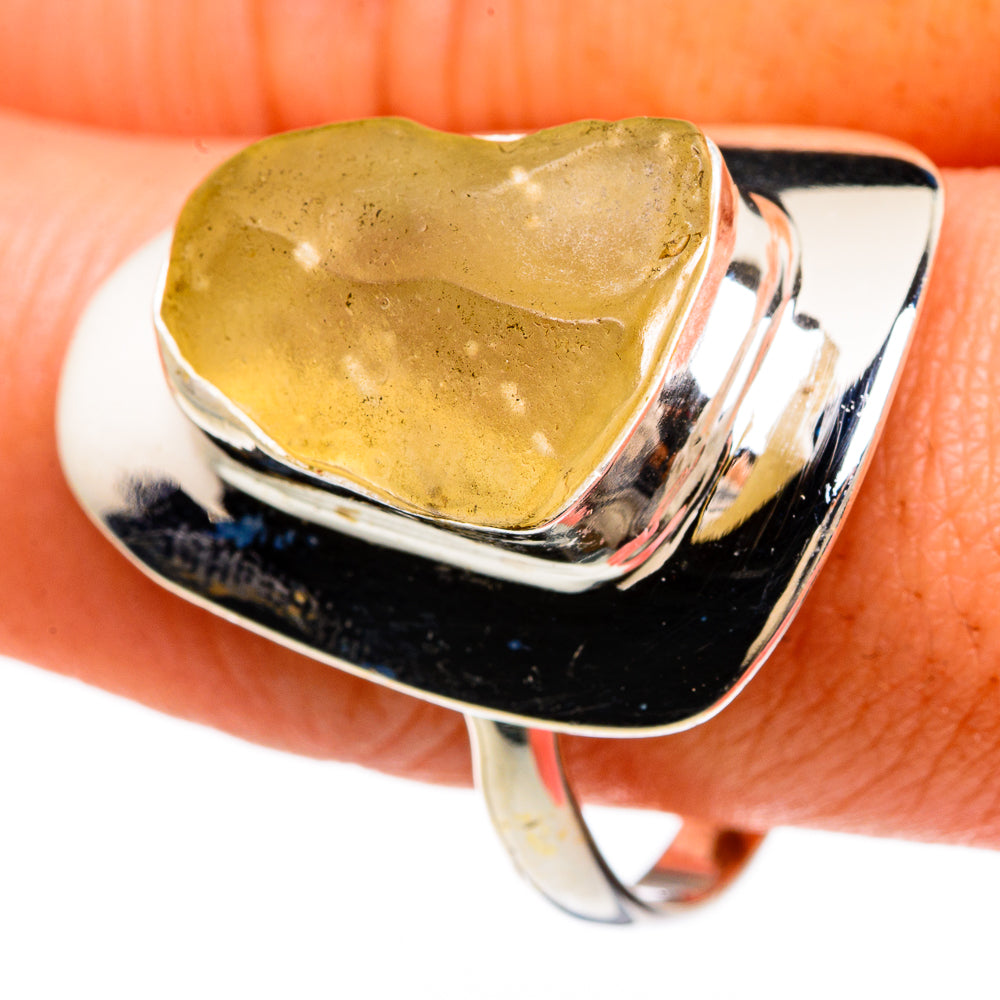 Libyan Glass Rings handcrafted by Ana Silver Co - RING83314