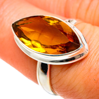 Mandarin Citrine Rings handcrafted by Ana Silver Co - RING83315