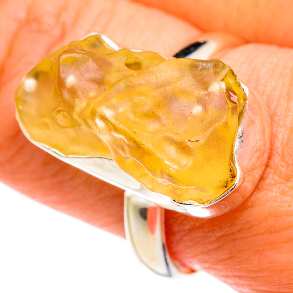Libyan Glass Rings handcrafted by Ana Silver Co - RING83316
