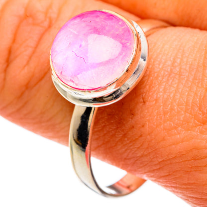 Pink Moonstone Rings handcrafted by Ana Silver Co - RING83320