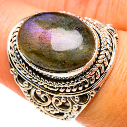 Labradorite Rings handcrafted by Ana Silver Co - RING83323