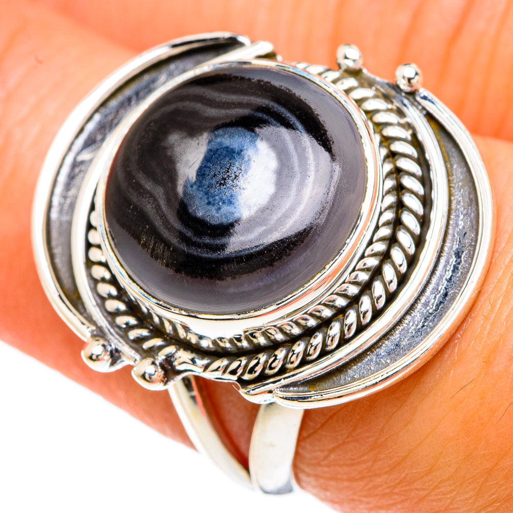 Psilomelane Rings handcrafted by Ana Silver Co - RING83324