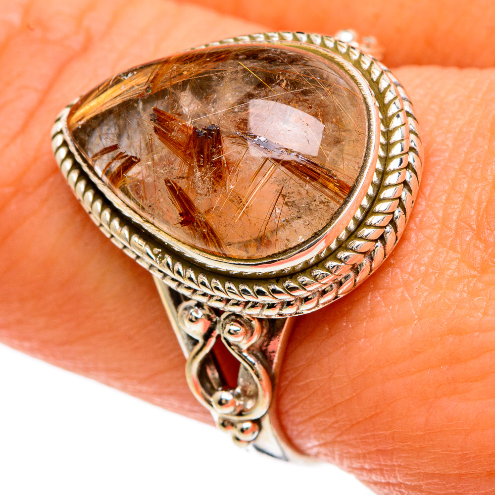 Rutilated Quartz Rings handcrafted by Ana Silver Co - RING83326