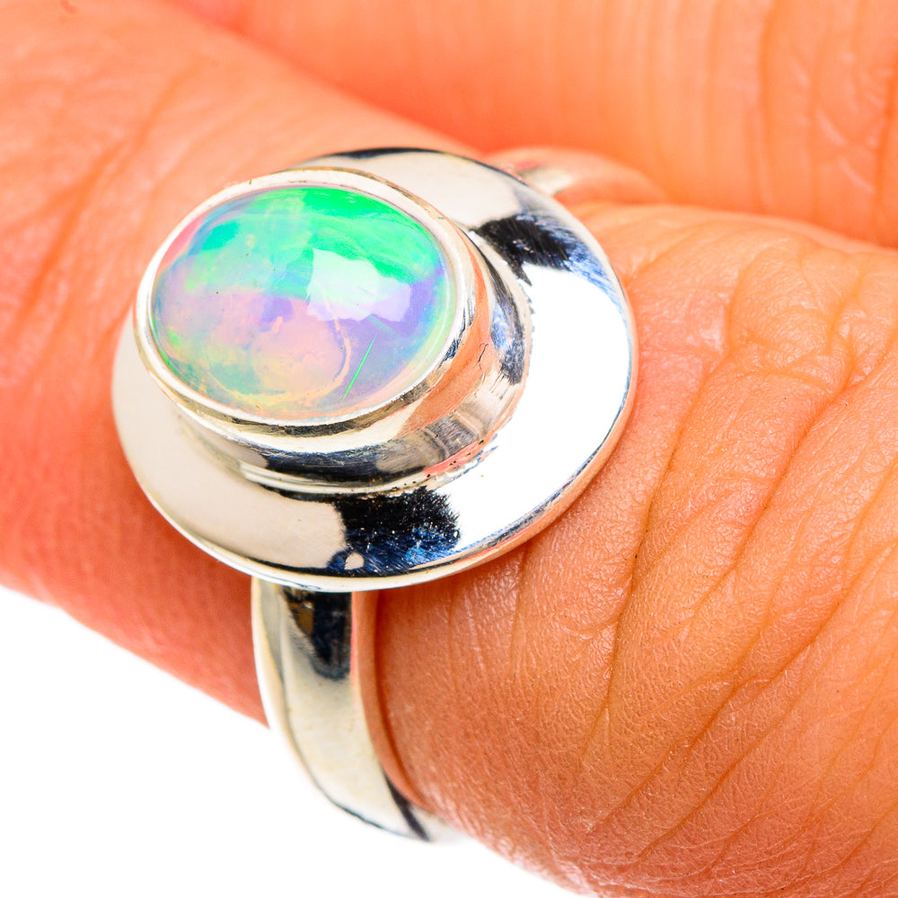 Ethiopian Opal Rings handcrafted by Ana Silver Co - RING83333