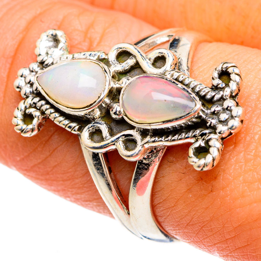 Ethiopian Opal Rings handcrafted by Ana Silver Co - RING83334