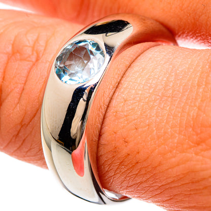 Blue Topaz Rings handcrafted by Ana Silver Co - RING83335