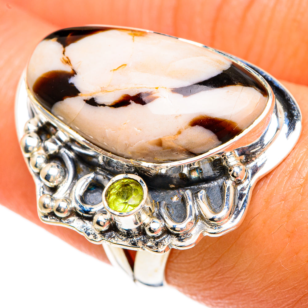 Peanut Wood Jasper Rings handcrafted by Ana Silver Co - RING83347
