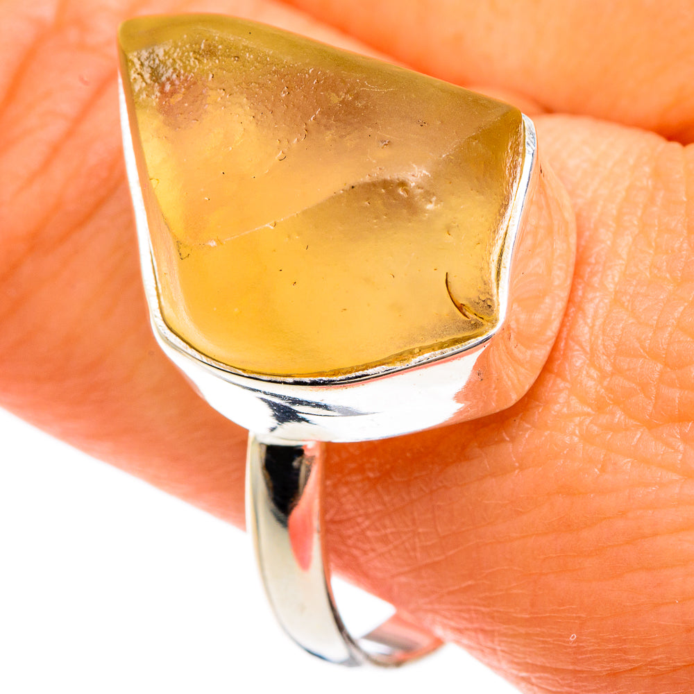 Libyan Glass Rings handcrafted by Ana Silver Co - RING83350