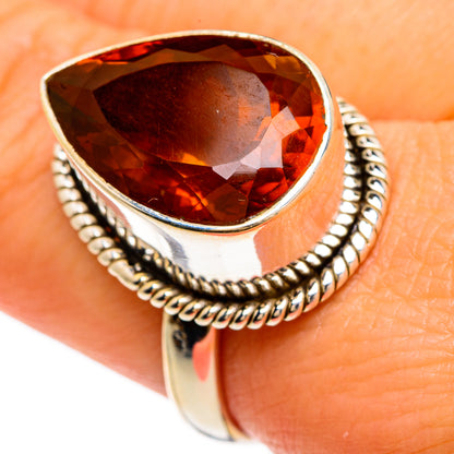 Mandarin Citrine Rings handcrafted by Ana Silver Co - RING83351