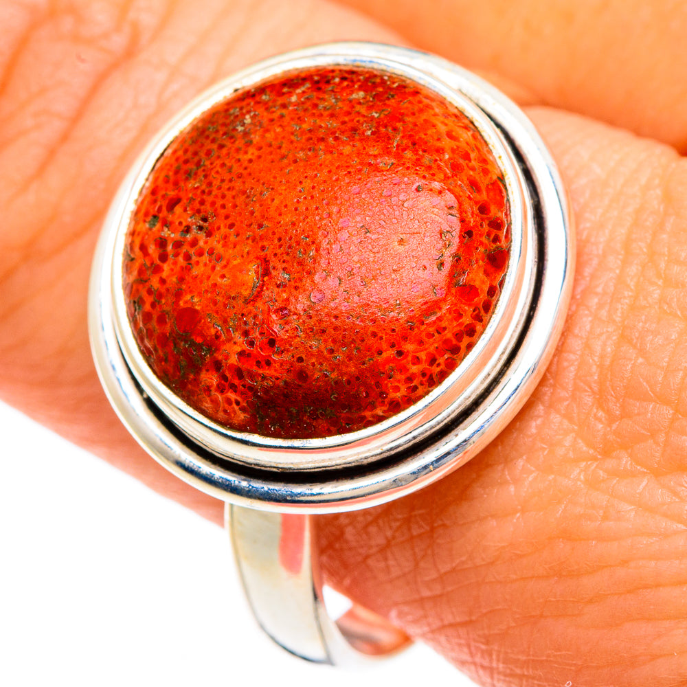 Sponge Coral Rings handcrafted by Ana Silver Co - RING83352