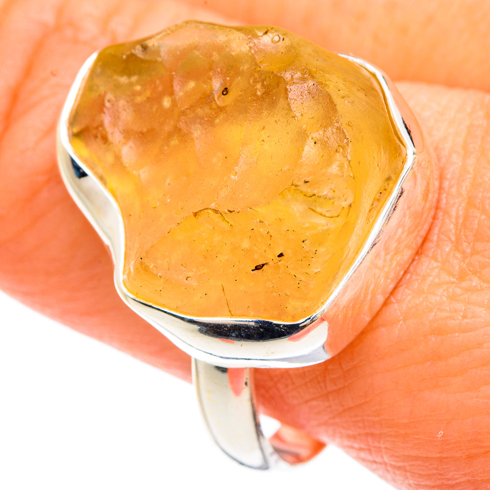 Libyan Glass Rings handcrafted by Ana Silver Co - RING83353