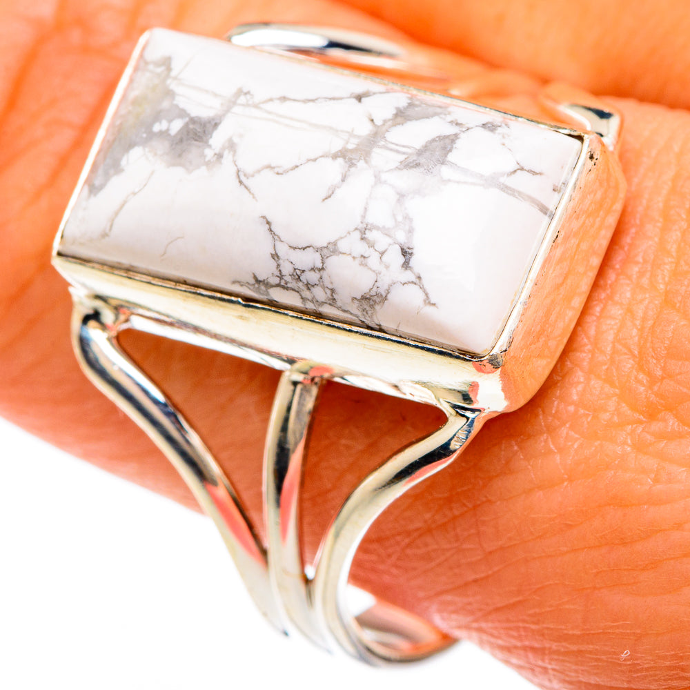 Howlite Rings handcrafted by Ana Silver Co - RING83364