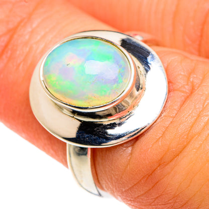 Ethiopian Opal Rings handcrafted by Ana Silver Co - RING83367