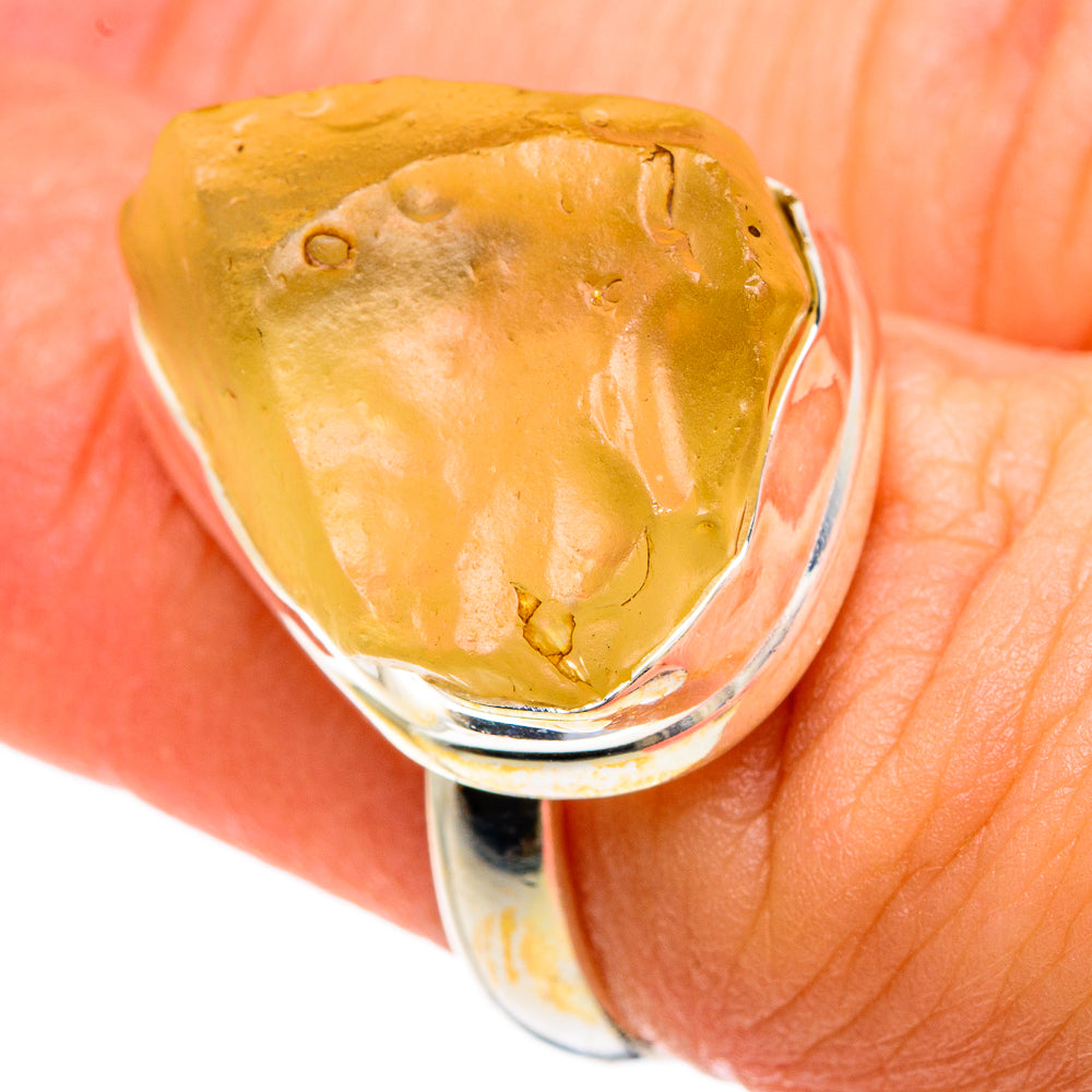 Libyan Glass Rings handcrafted by Ana Silver Co - RING83384