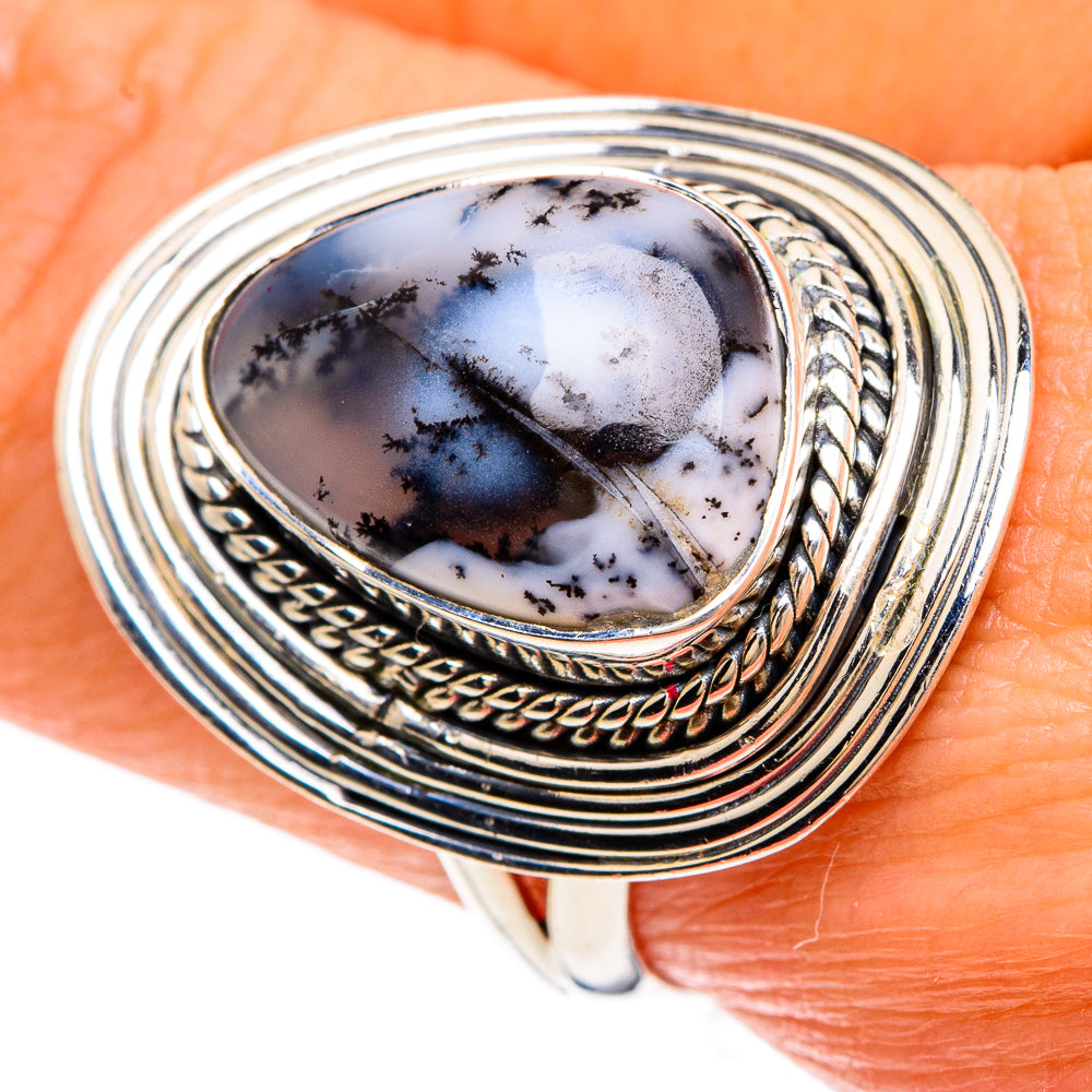 Dendritic Opal Rings handcrafted by Ana Silver Co - RING83400