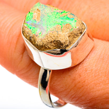 Ethiopian Opal Rings handcrafted by Ana Silver Co - RING83401