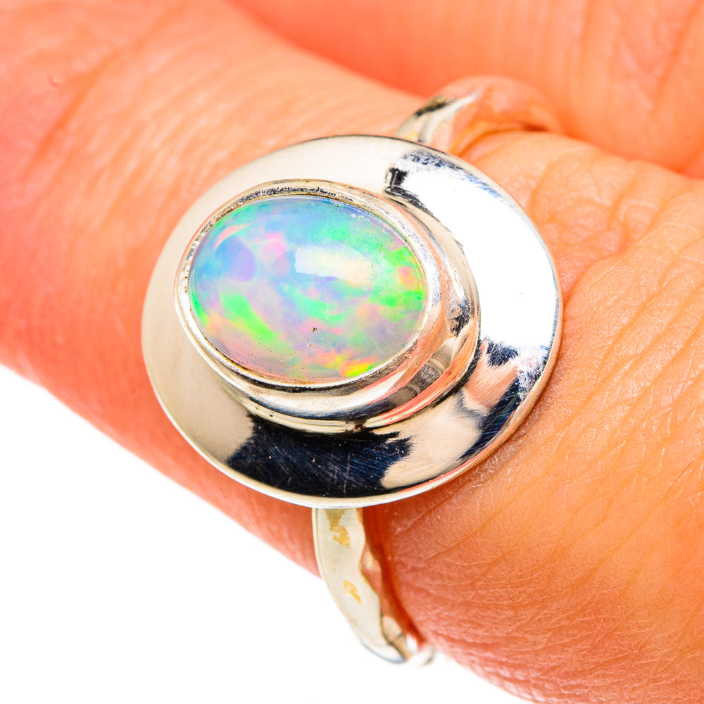 Ethiopian Opal Rings handcrafted by Ana Silver Co - RING83402
