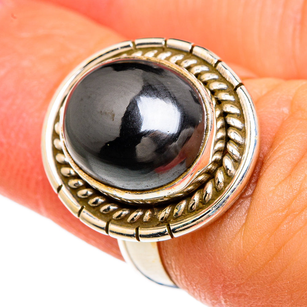 Hematite Rings handcrafted by Ana Silver Co - RING83403