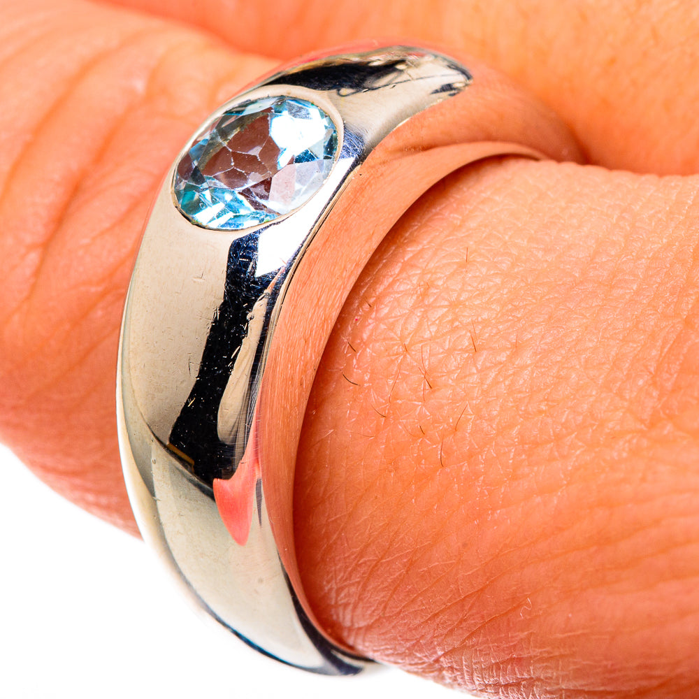 Blue Topaz Rings handcrafted by Ana Silver Co - RING83409