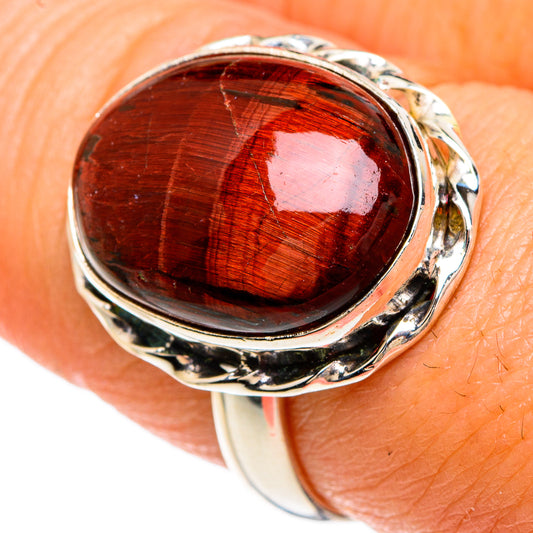 Red Tiger Eye Rings handcrafted by Ana Silver Co - RING83418