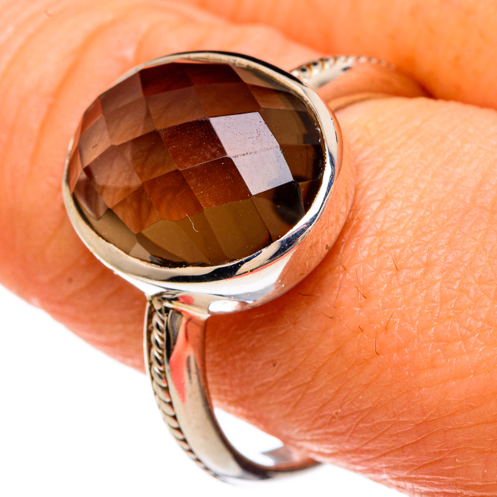 Smoky Quartz Rings handcrafted by Ana Silver Co - RING83419