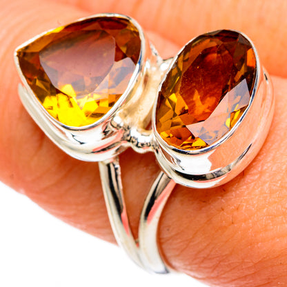 Mandarin Citrine Rings handcrafted by Ana Silver Co - RING83423