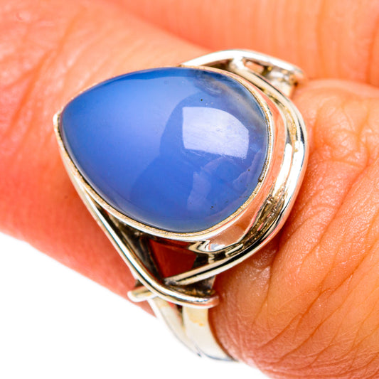 Chalcedony Rings handcrafted by Ana Silver Co - RING83449