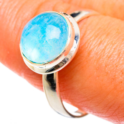 Rainbow Moonstone Rings handcrafted by Ana Silver Co - RING83450