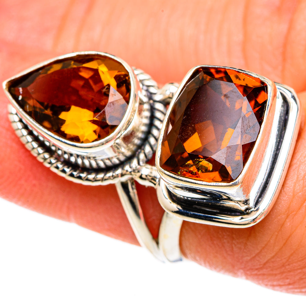 Mandarin Citrine Rings handcrafted by Ana Silver Co - RING83461