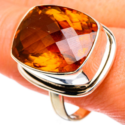 Mandarin Citrine Rings handcrafted by Ana Silver Co - RING83462