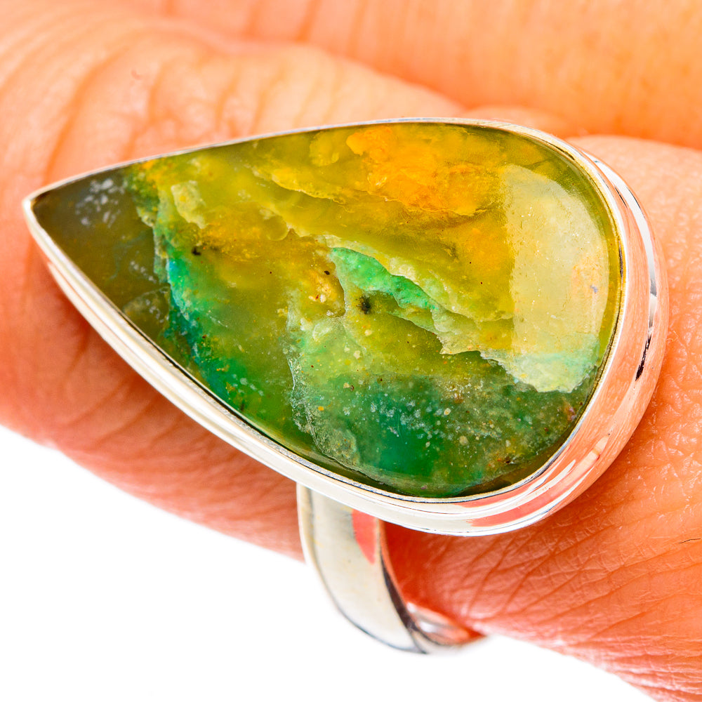 Peruvian Opal Rings handcrafted by Ana Silver Co - RING83477